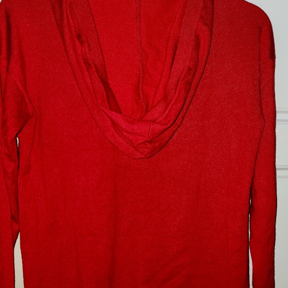 Like New Marled Be Mine Red Hoodie Sweater XS Valentine's Day - Picture 9 of 13
